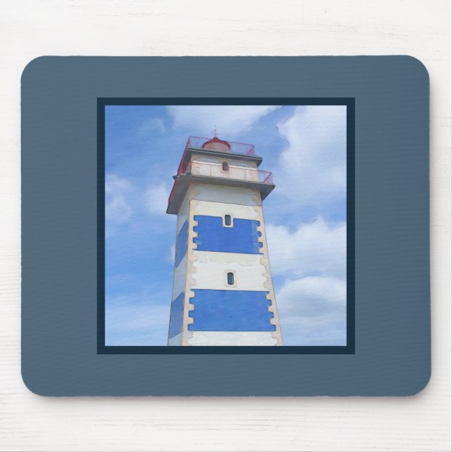 Mousepad Farol de aquarela (Frente)