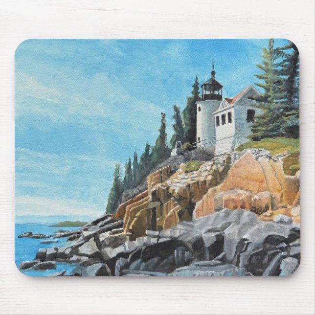 Mousepad Farol de Bass Harbor (Frente)