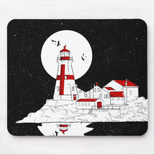 Mousepad Farol de Cabeça Quadrada Oriental