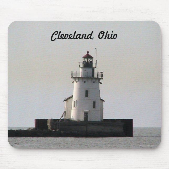 Mousepad Farol de Cleveland Ohio Harbor (Frente)