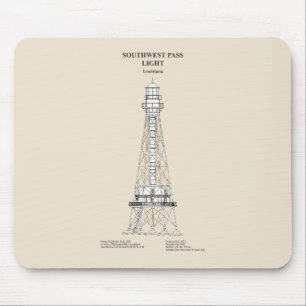 Mousepad Farol de passagem sudoeste - Louisiana - SBD