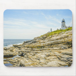 Mousepad Farol de Pemaquid Point Maine e Oceano