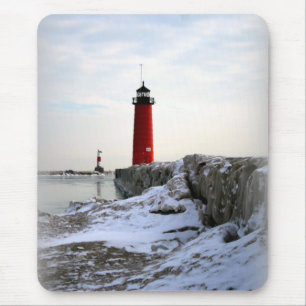 Mousepad Farol de Pierhead, Kenosha Wisconsin
