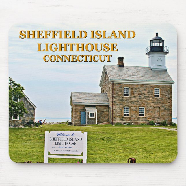 Mousepad Farol de Sheffield Island, Connecticut (Frente)