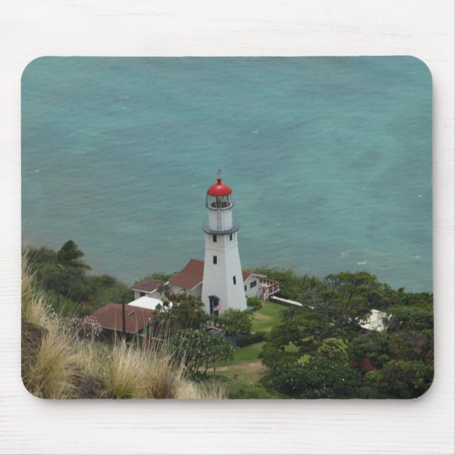 Mousepad Farol Diamond Head no Havaí (Frente)