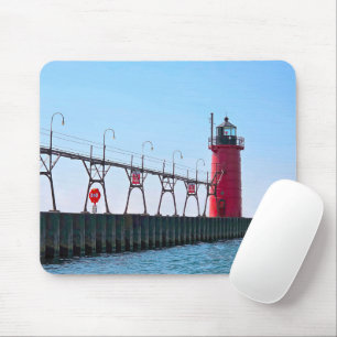 Mousepad Farol do Michigan Red South Haven