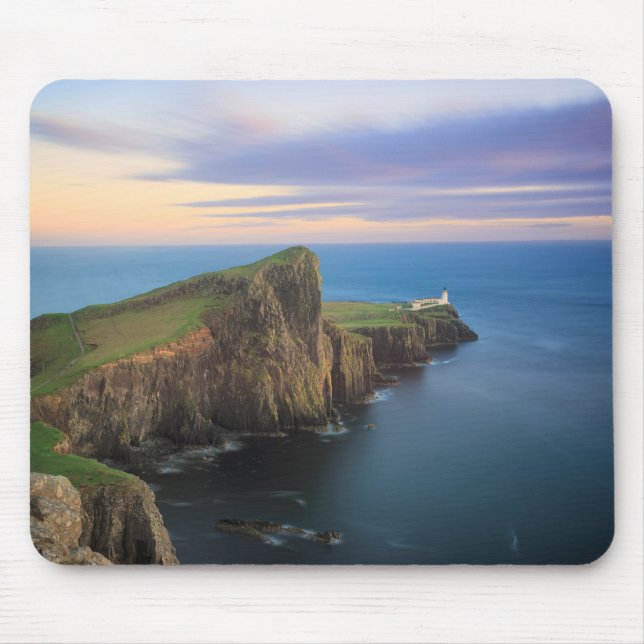 Mousepad Farol do ponto de Neist em Skye no por do sol (Frente)