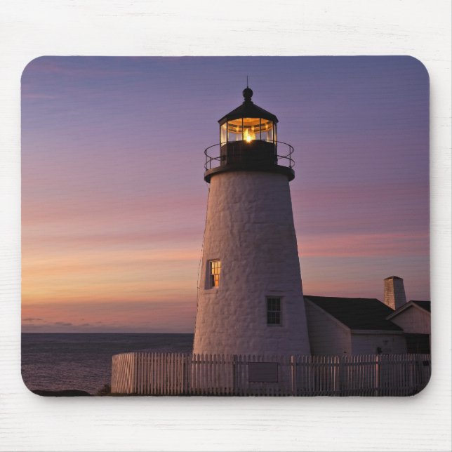 Mousepad Farol do ponto de Pemaquid, Maine (Frente)