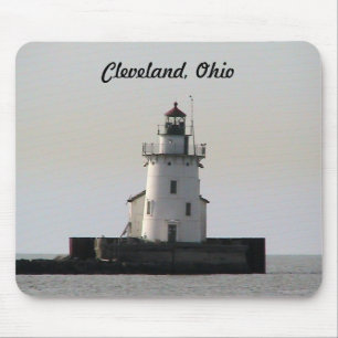 Mousepad Farol do porto de Cleveland Ohio
