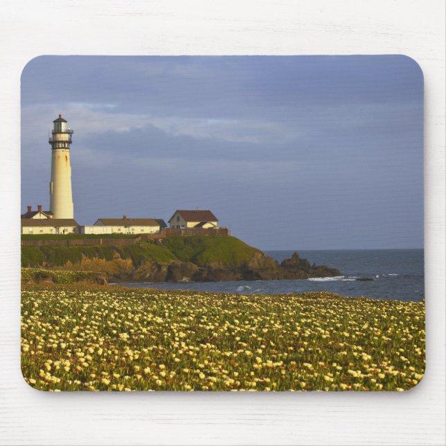 Mousepad Farol em Pigeon Point State Beach em San (Frente)