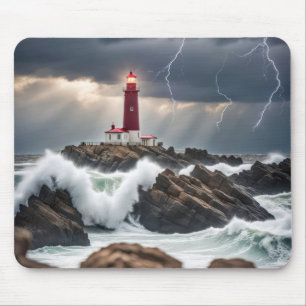 Mousepad Farol Em Uma Tempestade