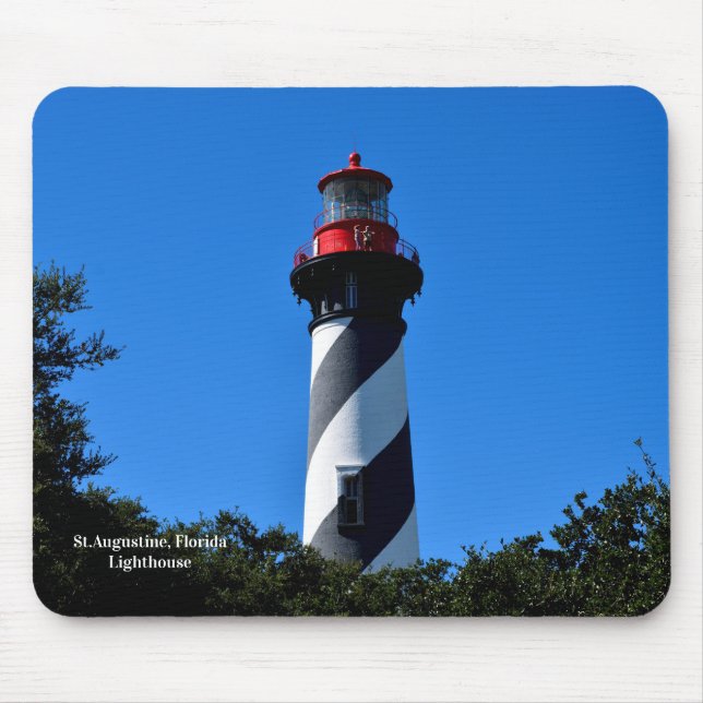 Mousepad Farol Histórico de St. Augustine, Flórida (Frente)