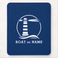 Farol náutico O seu barco ou Marinho de nome