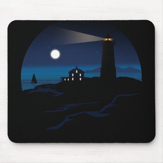 Mousepad Farol - Noite (Frente)