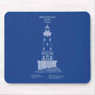 Mousepad Farol Rock of Ages - Michigan - AD