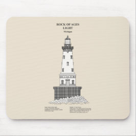 Mousepad Farol Rock of Ages - Michigan - SBD
