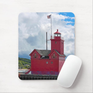 Mousepad Farol Vermelho Grande Holandês Michigan