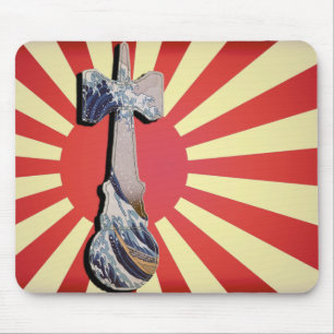 Mousepad Farol Wave de Kendama com bandeira japonesa de Vin