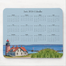 Farol West Quoddy Head – Calendário 2026