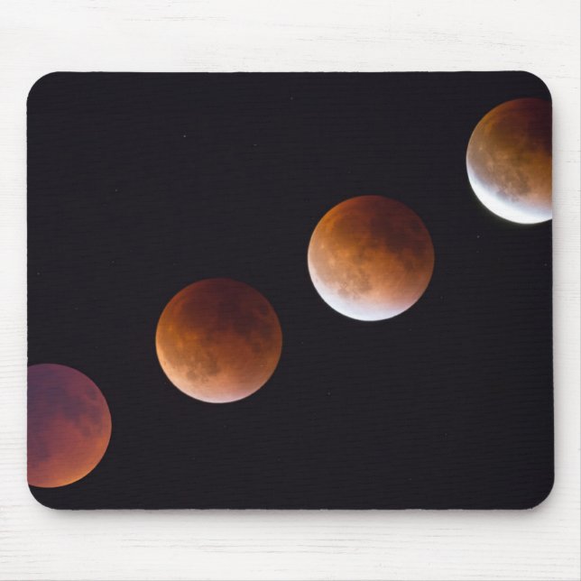 Mousepad Fases do Eclipse Lunar Total | Seattle (Frente)