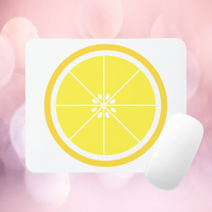 Mousepad Fatia de Limão Amarelo