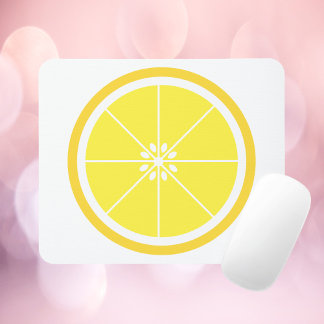 Mousepad Fatia de Limão Amarelo