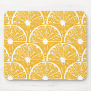 Mousepad Fatias de laranja, design de fruta tropical