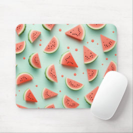 Mousepad Fatias de melancia em verde