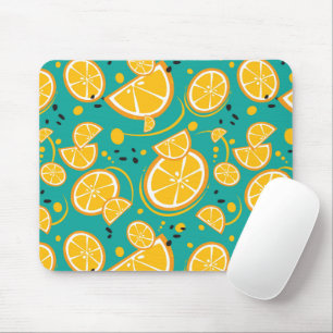 Mousepad Fatias Tropicais Laranja Casamentos Citros Fruta d