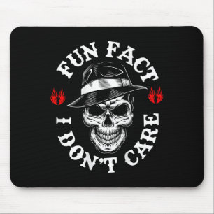 Mousepad Fato Divertido Eu Não Me Importo Com Esqueleto Eng