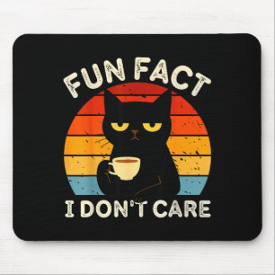 Mousepad Fato Divertido Não Me Importo Piada Engraçada de G