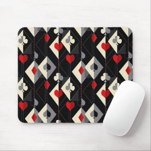 Mousepad Fatos de jogar cartas no pôquer.