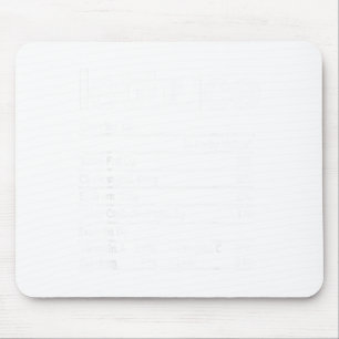 Mousepad Fatos Nutricionais da Alface Engraçado Dia de Ação