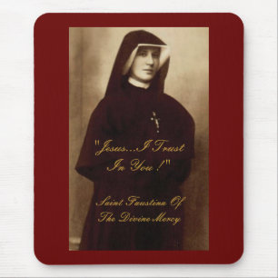 Mousepad FAUSTINA DO santo DO COMPAIXÃO DIVINE