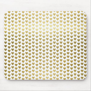 Mousepad Faux Gold Foil Hearn Modern