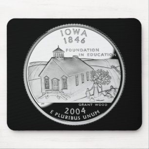 Mousepad Faux Iowa State Quarter