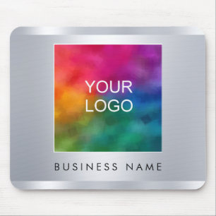 Mousepad Faux Silver Adicionar Carregar o Texto do Logotipo