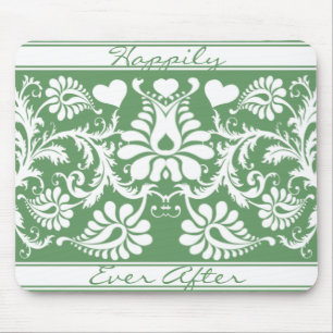 Mousepad Favor do Casamento Floral de White Vintage