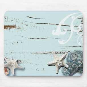 Mousepad Favor Romântico de Casamento de Praia da SeaShell