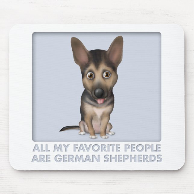 Mousepad Favorito do german shepherd (Frente)