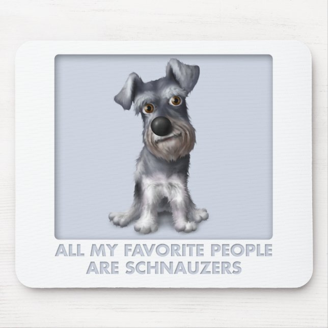 Mousepad Favorito do Schnauzer (Frente)