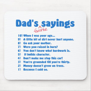 Mousepad favorito dos provérbios dos pais