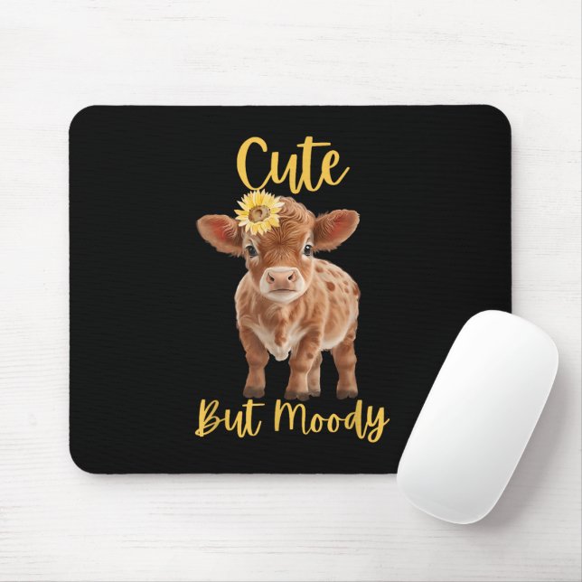 Mousepad Fazenda de Amantes da Vaca Fofa-Vaca Temperamental (Com mouse)