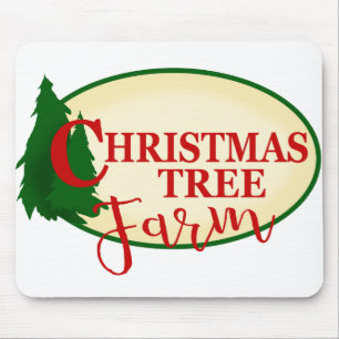Mousepad Fazenda de Árvore de Natal