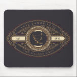 Mousepad fazenda de frango ouro luxuoso<br><div class="desc">Atualize sua casa ou fazenda familiar com este lindo adesivo de caixa de ovo que mancha de café com ilustração de galinha. Personalize com seu próprio nome de família e certifique-se de fazer check-out de nossa loja para obter mais itens desta coleção e escolher entre diferentes cores que atendam às...</div>