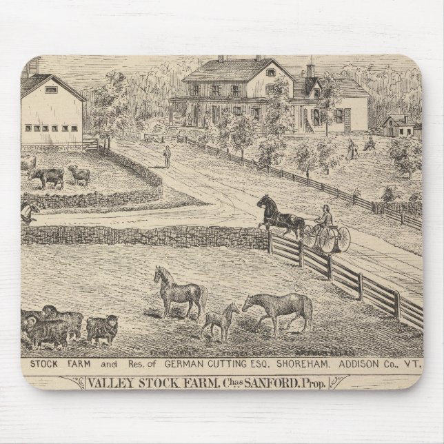 Mousepad fazenda e residência em Shoreham (Frente)