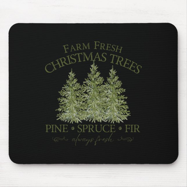 Mousepad Fazenda Fresca Árvores de Natal Pinheiras Pinheira (Frente)