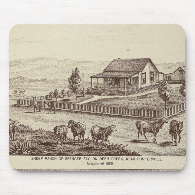 Mousepad Fazendas de ovelhas de Deer Creek (Frente)