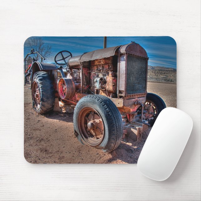 Mousepad Fazendas | Trator Antiquado Rusty (Com mouse)