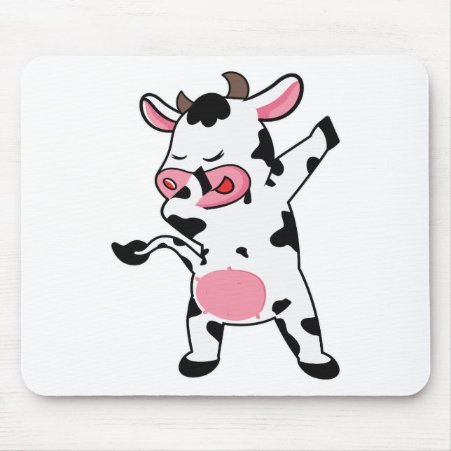 Mousepad Fazendeiro Dabbing Vaca Dança Dab (Frente)